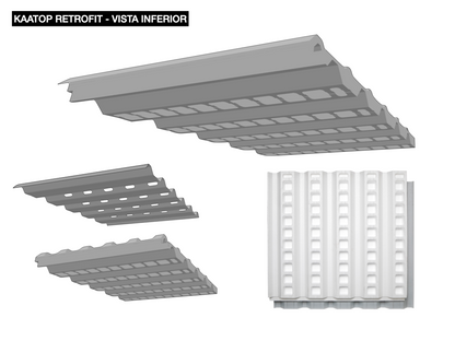KAATOP RETROFIT 1/2 SANDUÍCHE TRAPEZOIDAL TÉRMICA PLANTÁVEL - NÚCLEO EM EPS 80 MM