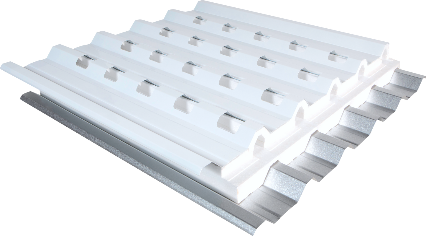 KAATOP TELHA SANDUÍCHE TRAPEZOIDAL TÉRMICA PLANTÁVEL - NÚCLEO EM EPS 80 MM