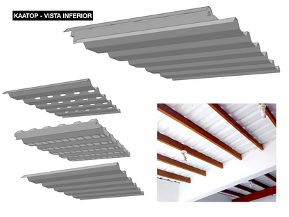 KAATOP TELHA SANDUÍCHE TRAPEZOIDAL TÉRMICA PLANTÁVEL - NÚCLEO EM EPS 80 MM